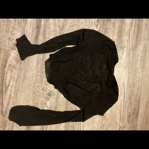 long sleeve mesh top size L